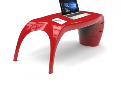 Lady Desk red